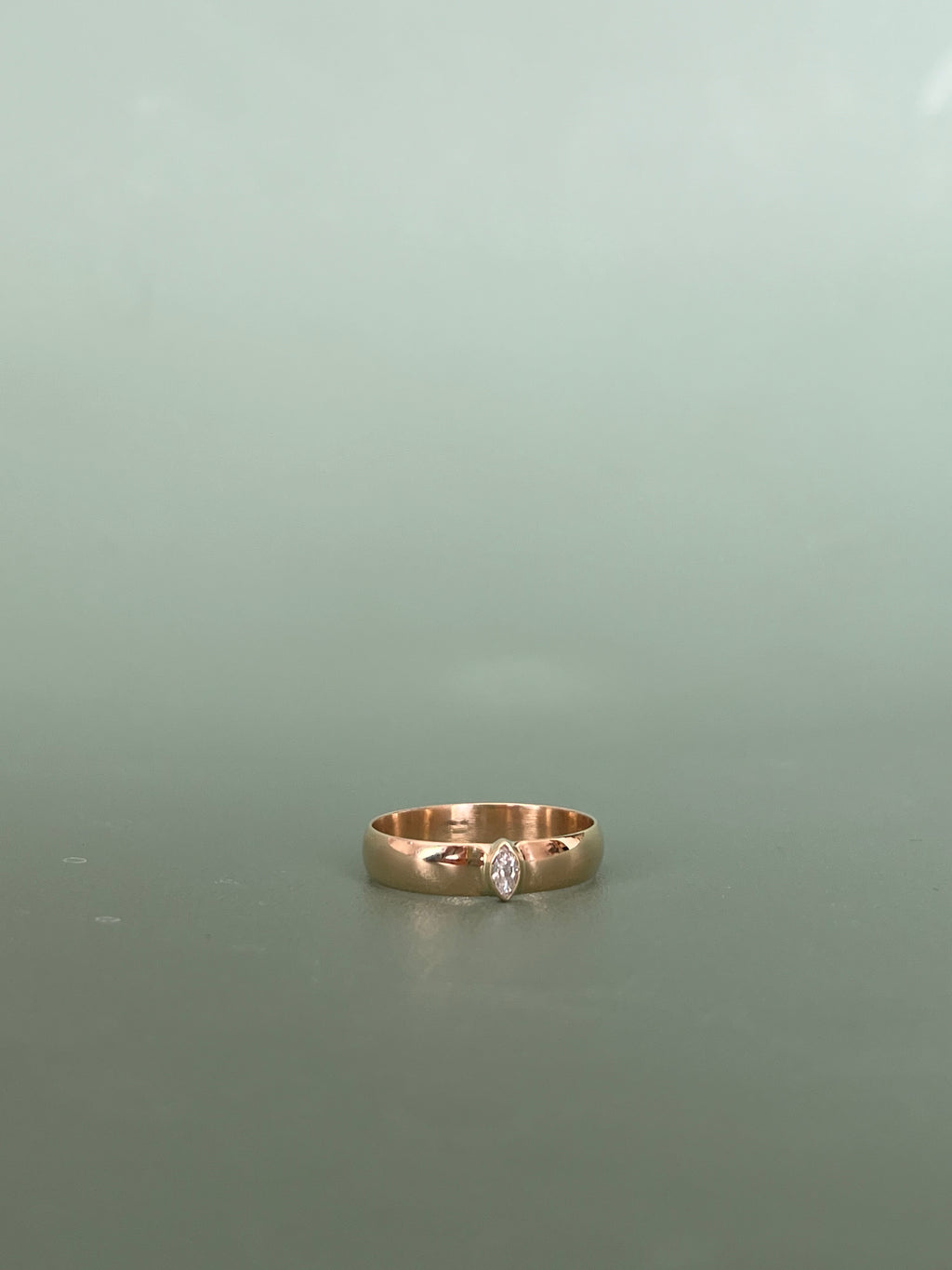 Marquis Diamond Band Ring by Goodluck Handmade