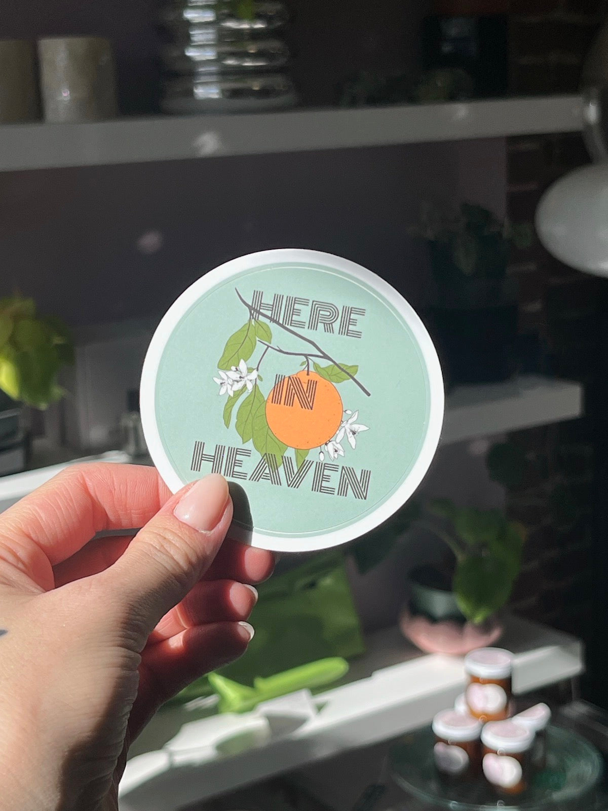 Here In Heaven Citrus Stickers by Catface