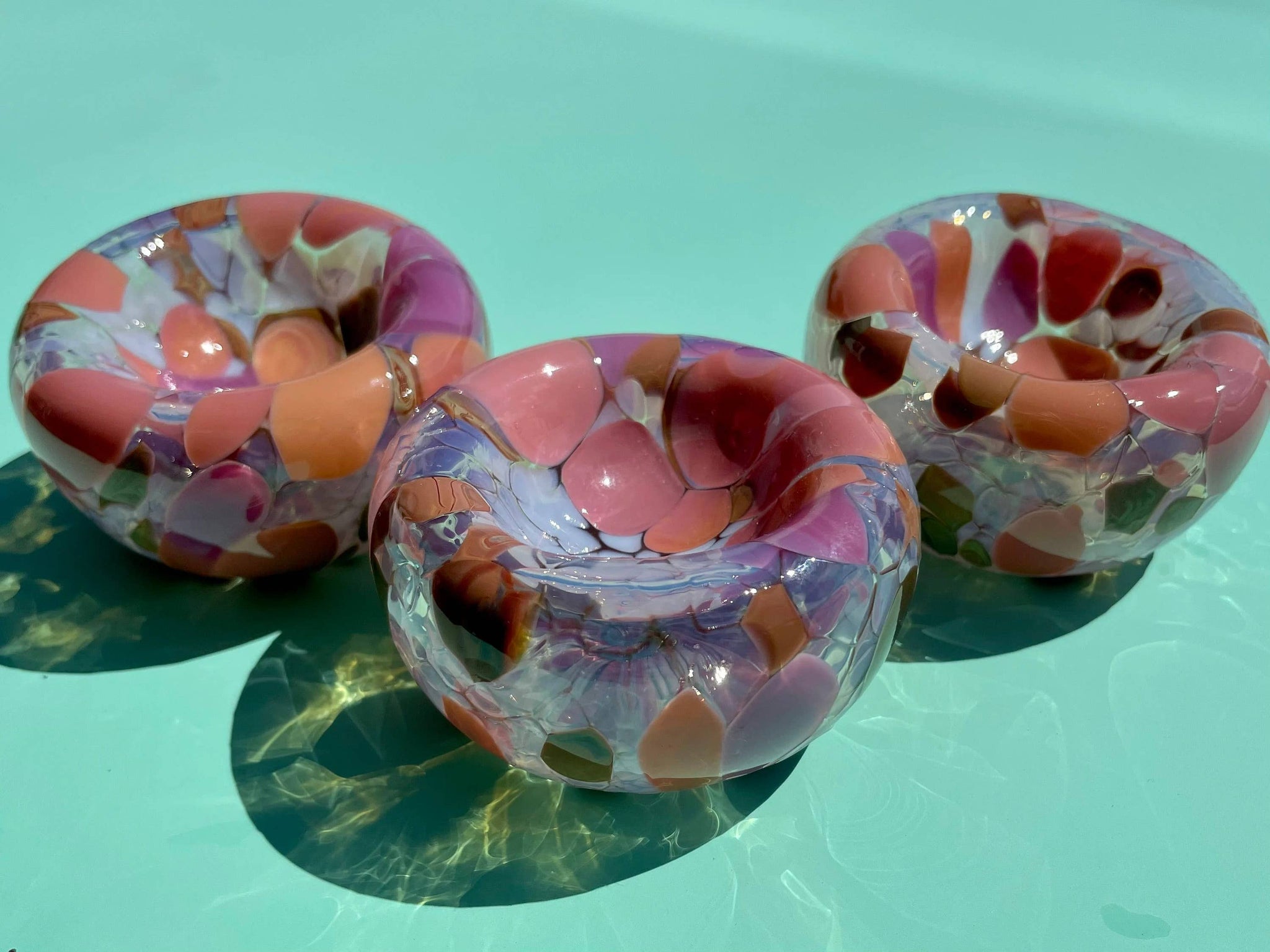 Glass Blown Neapolitan Mini Nest Bowl by Maria Ida