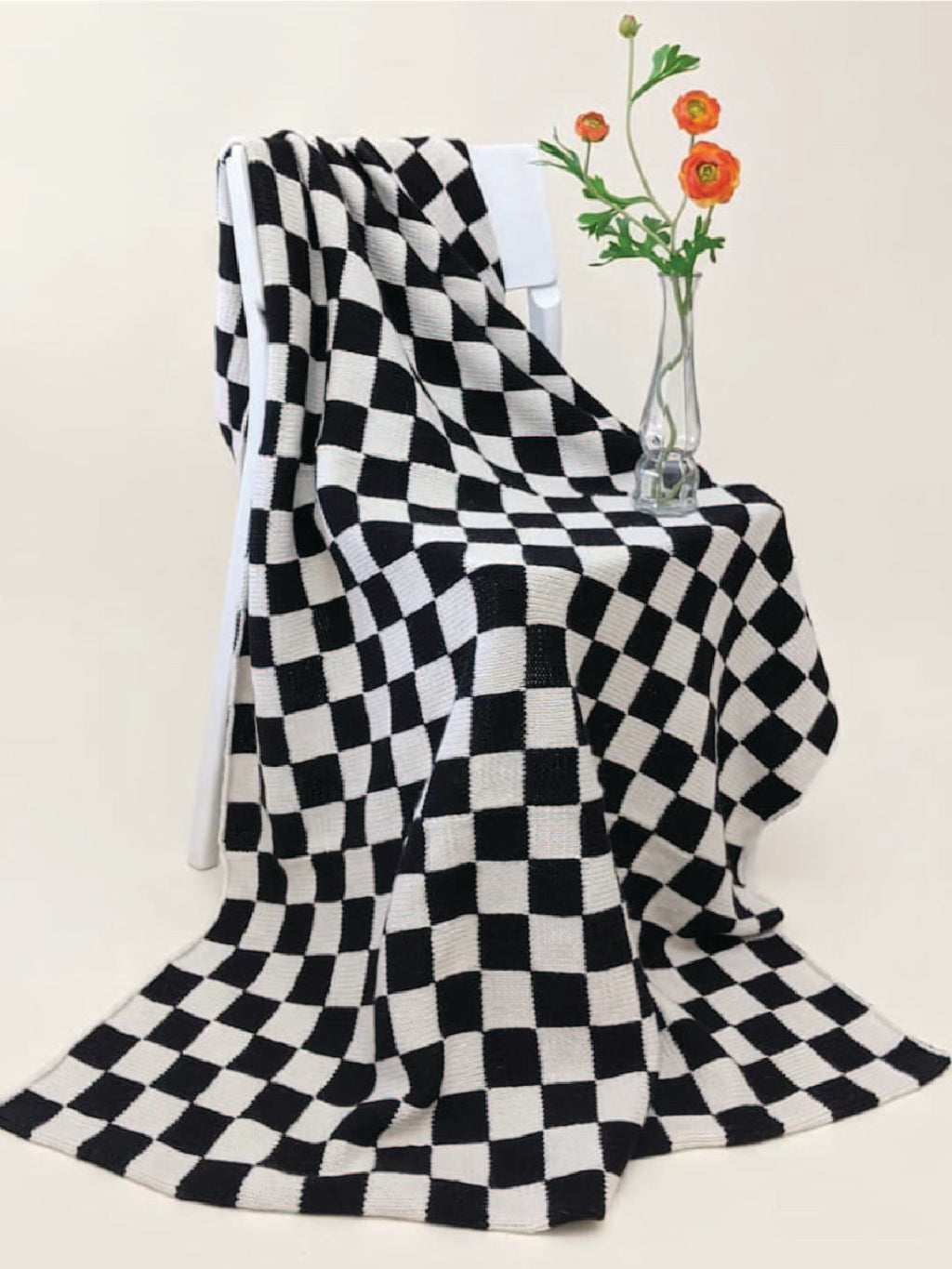 Checkered Throw by Nina Cherie