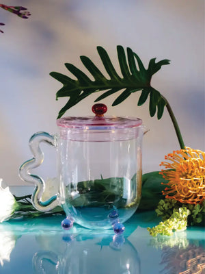 'Bloom' Glass Teapot by Sophie Lou Jacobson