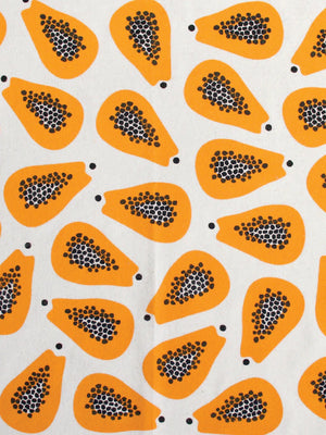 Papaya Tea Towel by Freckled Fuchsia